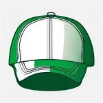 white and green trucker hat image